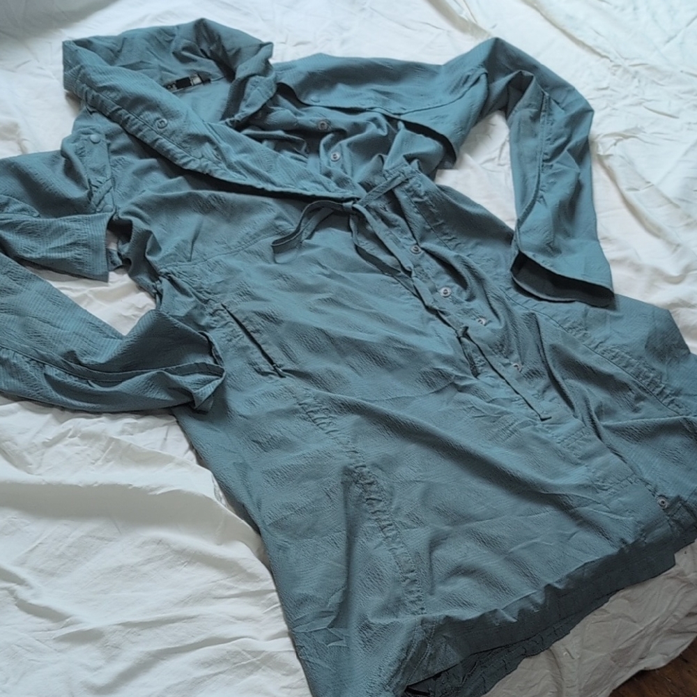 Nau Women's Blue Trench Coat